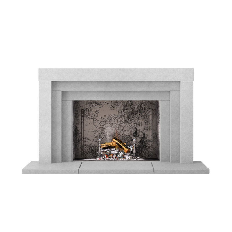 Contempo Fireplace Surround, Smooth Gray