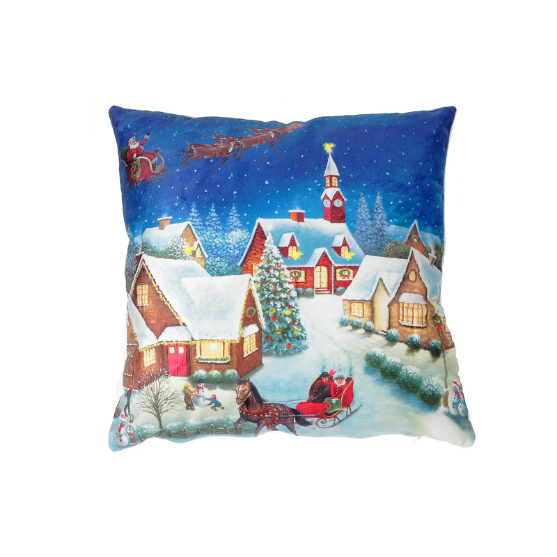 Housse de coussin carré en velours Manny