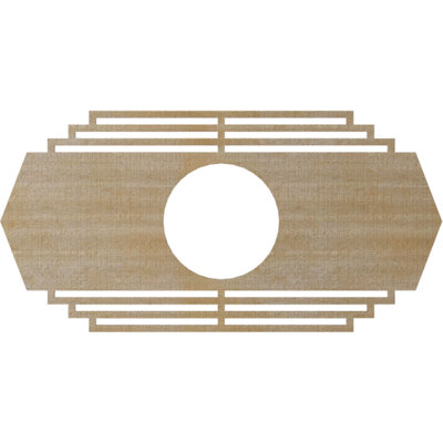 Médaillon de plafond en bois Chrysler