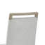 Ensemble de 2 chaises d'appoint Burghfield avec finition en chêne clair et tissu gris clair