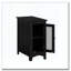 Table d'appoint rectangulaire étroite, placage noir uni-1038294910