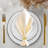 Gold Napkin Rings Set of 4 Stylized Overlapping Leaf Design for Elegant Dining Table Decor