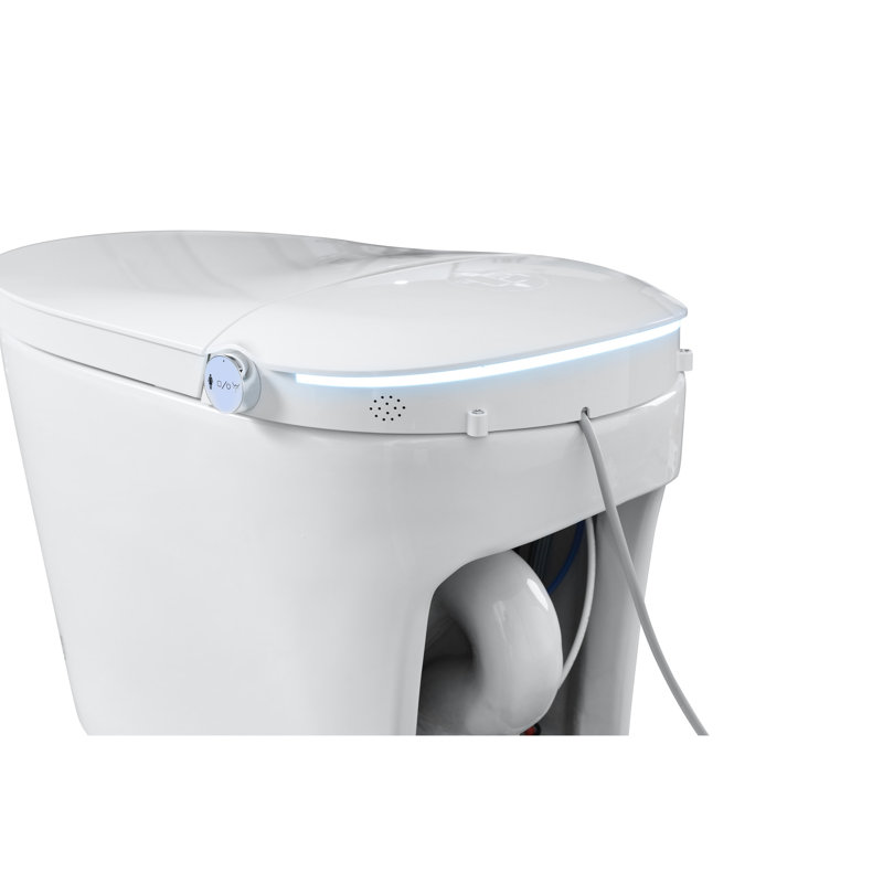 Smart Toilet With Built - In Bidet, And One Piece Design, Auto Open/Close Lid By Radar Sensor, Flush System, Heated Seat Adjustable Temperature, Warm Water Wash Bubble Wash. Multiple Modes Like Move