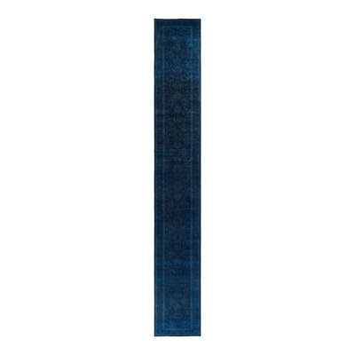 Tapis bleu noué à la main Weirsky - One-of-a-Kind Weirsky