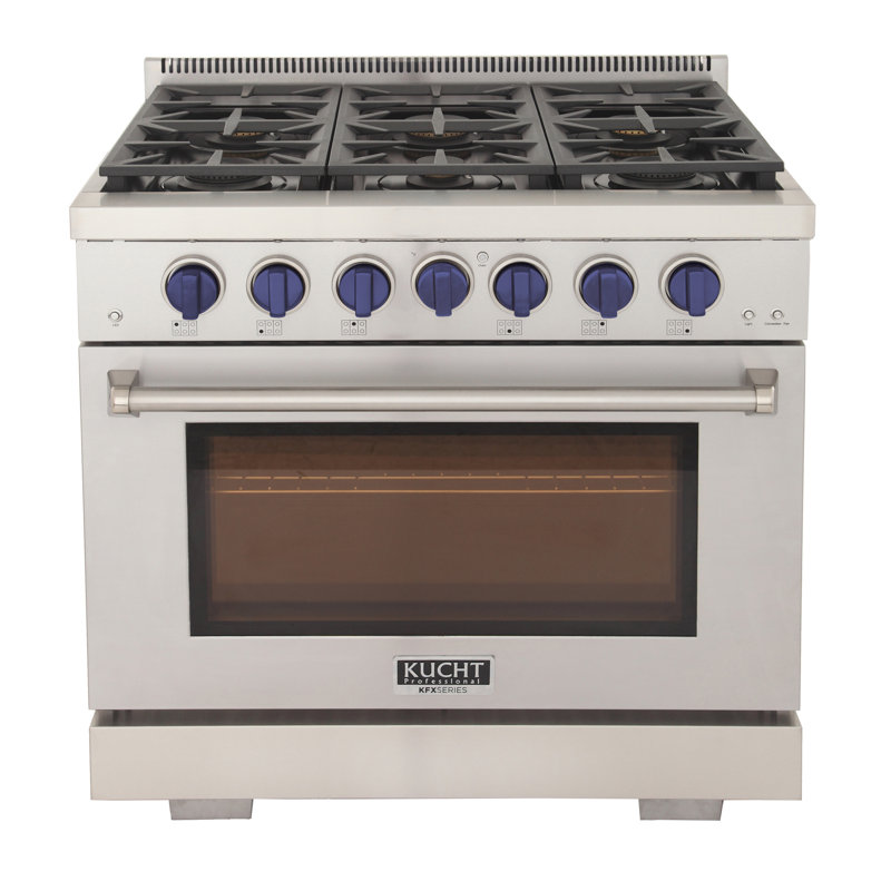 Kucht 36'' W Free Standing Range, Liquid Propane