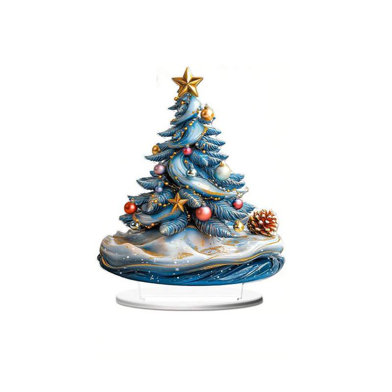 Décoration de fête de Noël en forme de sapin de Noël, A