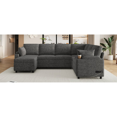 Canapé modulaire polyvalent de 109,9 po Boneless