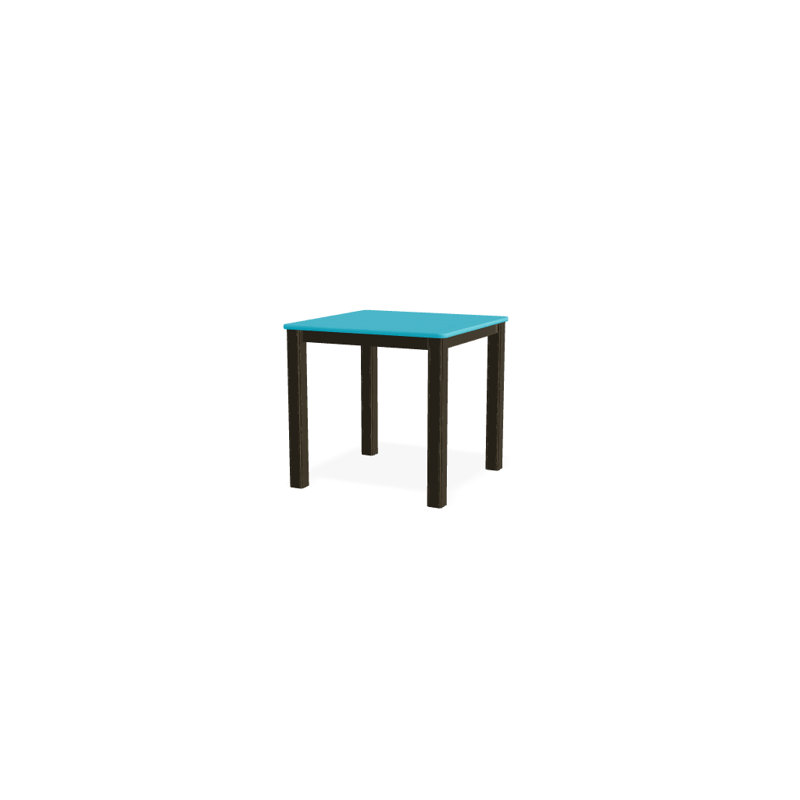 Robinett Outdoor Square Side Table, Kona P10, Textured Beachwood