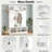 Modern Hall Tree With Adjustable Shelves, Side Cabinets, Top Compartments And Hooks-1385319425