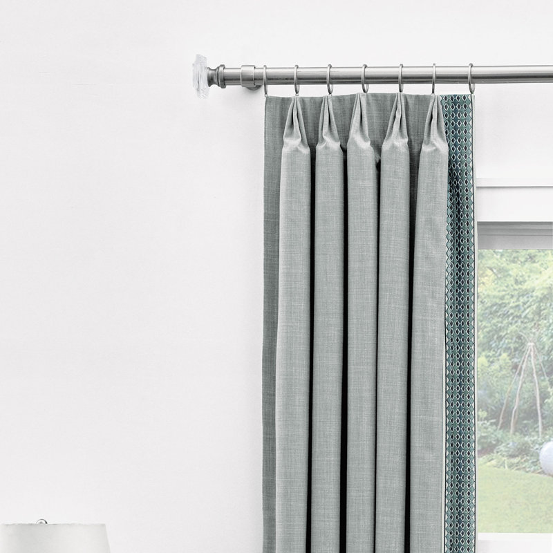 Panneau de rideau texturé Highclere gauche, L 20 po x L 84 po