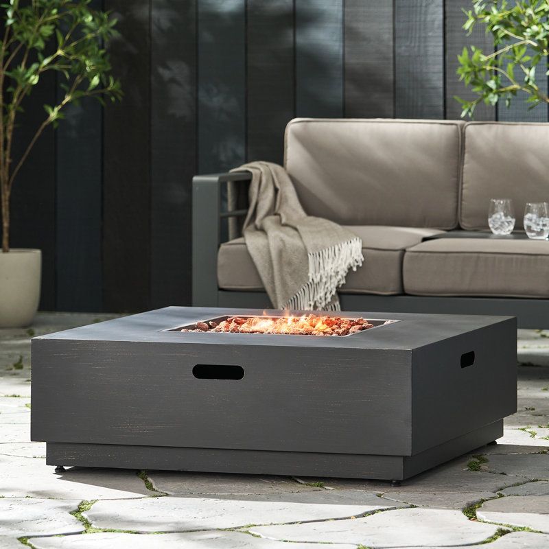 Foyer carré 40 po - Fer brun et or, 39 po X 12,91 po, 65,31 lb, rehausse votre chauffage extérieur + doré, largeur 39 po, profondeur 12,91 po, aspect