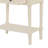 31" H Narrow Console Sofa Table with 3 Drawers and Shelf, Solid Wood Frame-1041037414