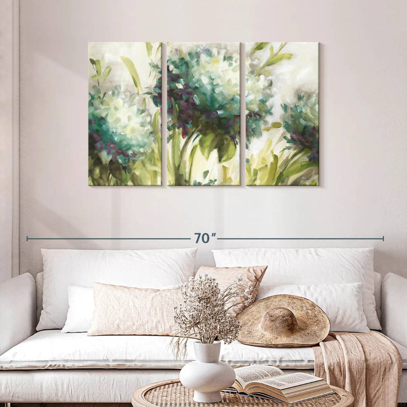 Harnek Hydrangea Field I, 28" H x 45" W