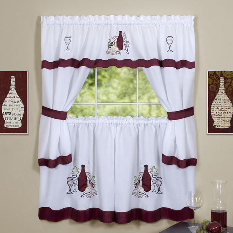 Rideau de cuisine Angelissa, l 58 po x L 24 po
