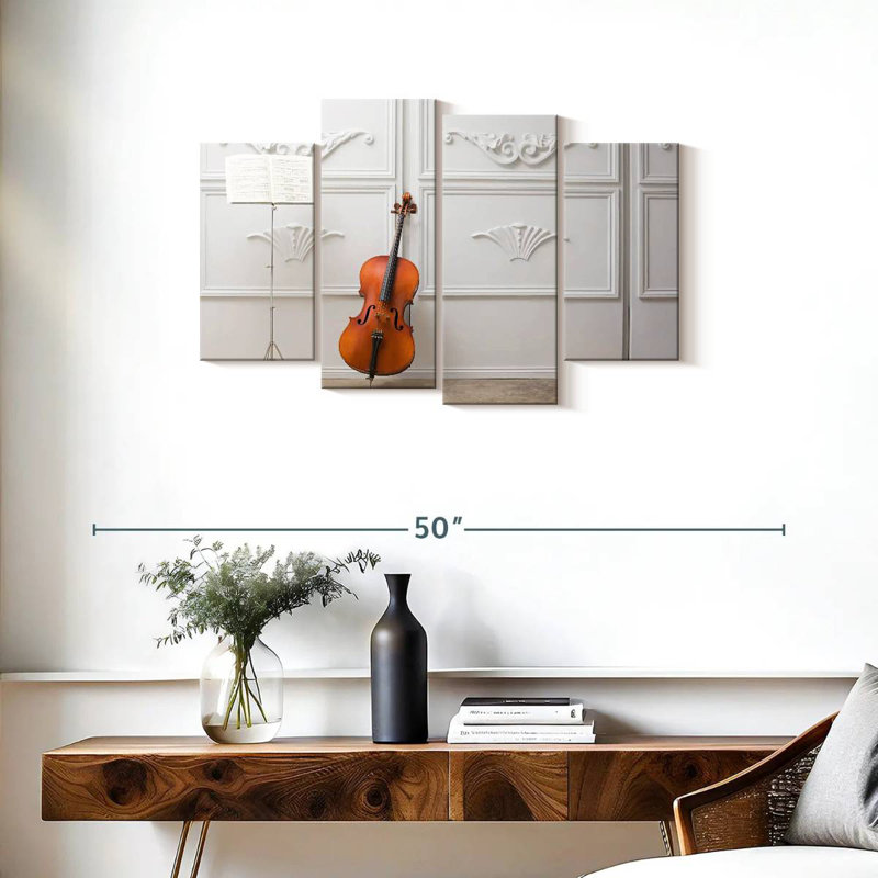 Cello and  stand Abarca, H 22 po x l 36 po
