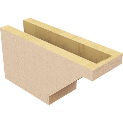 Burlington Woodgrain TimberThane Ra partier queue, brun clair apprêté