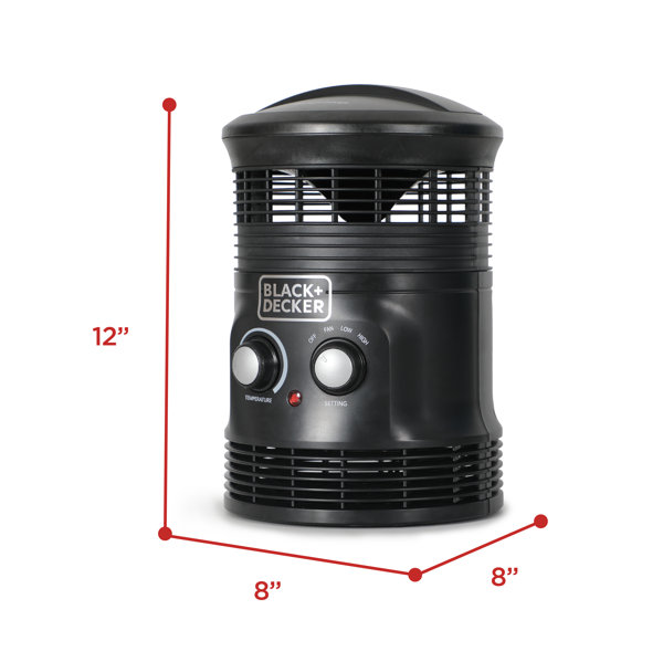 Black + Decker Portable 1500w Room Space Heater With Carry Handle, Heating  & Cooling, Furniture & Appliances