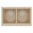Karran Quartz 34'' X 21-1/4'' 50/50 Double Bowl Farmhouse/Apron Front Kitchen Sink Kit-49947599