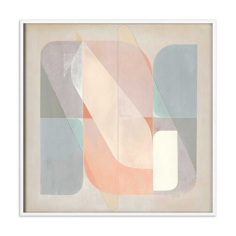 Righting the Ship by Greg Gove, 32" H x 32" W, White Wood Floater Framed