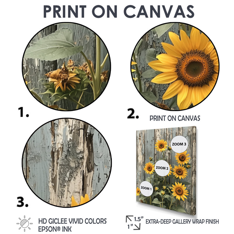 Geil - Floral Wall Decor, H 20 po x l 12 po, Reproduction encadrée d'une seule photo, Blanc