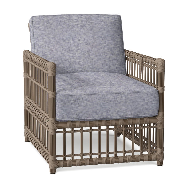 Newport Arm Chair with Cushions, No Welt, Newport #66 Burlap, Verona Fossil