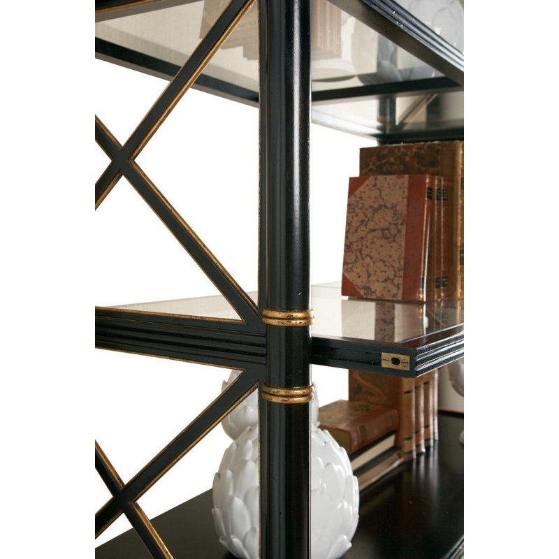Masterpiece Solid Wood Etagere Bookcase