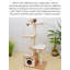 Arbre à chat minimaliste en bois multi-niveaux pour un usage domestique