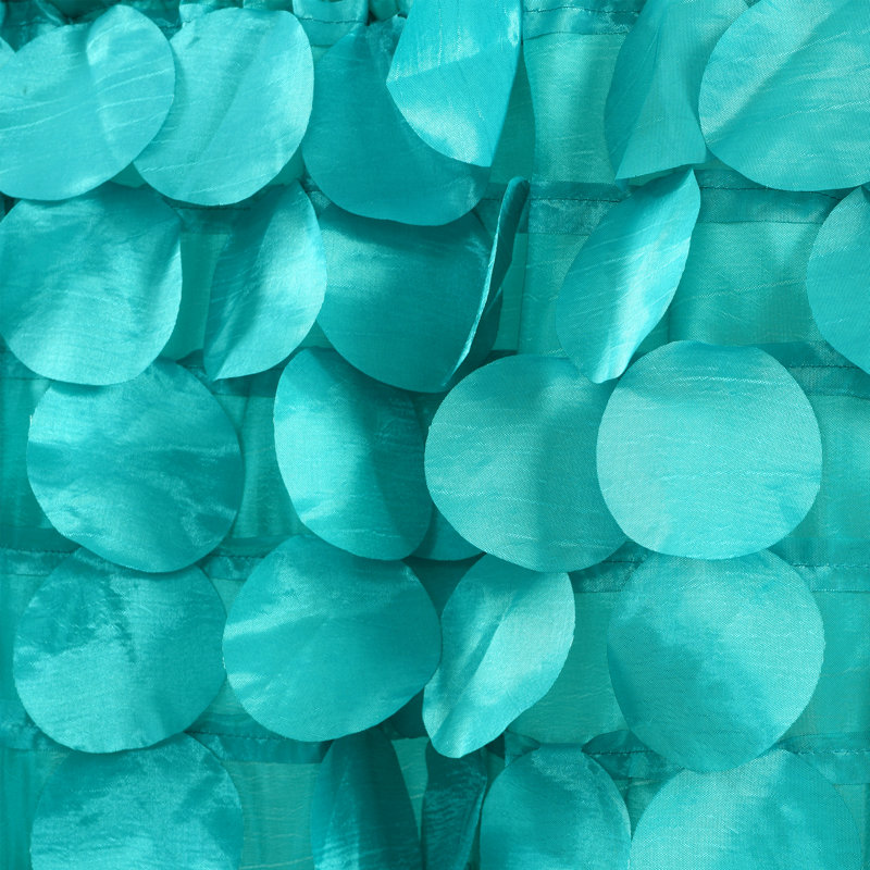 Solid Colour Scalloped Window Pelmet, Turquoise