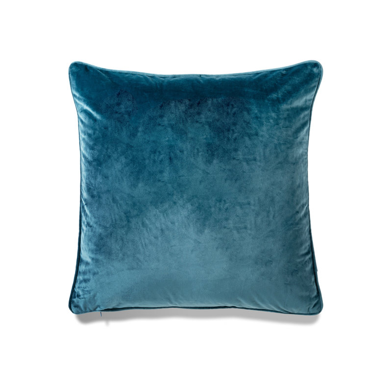 Grace Velvet Cushion, Bleu, Mélange de duvet