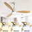 Low Profile 52 Inch Integrated LED Ceiling Fan With Light Kit And Remote Control For Living Room