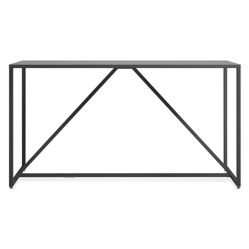Table Strut, L 28 po x L 56 po, Bleu gris, Standard (hauteur de 29 po)