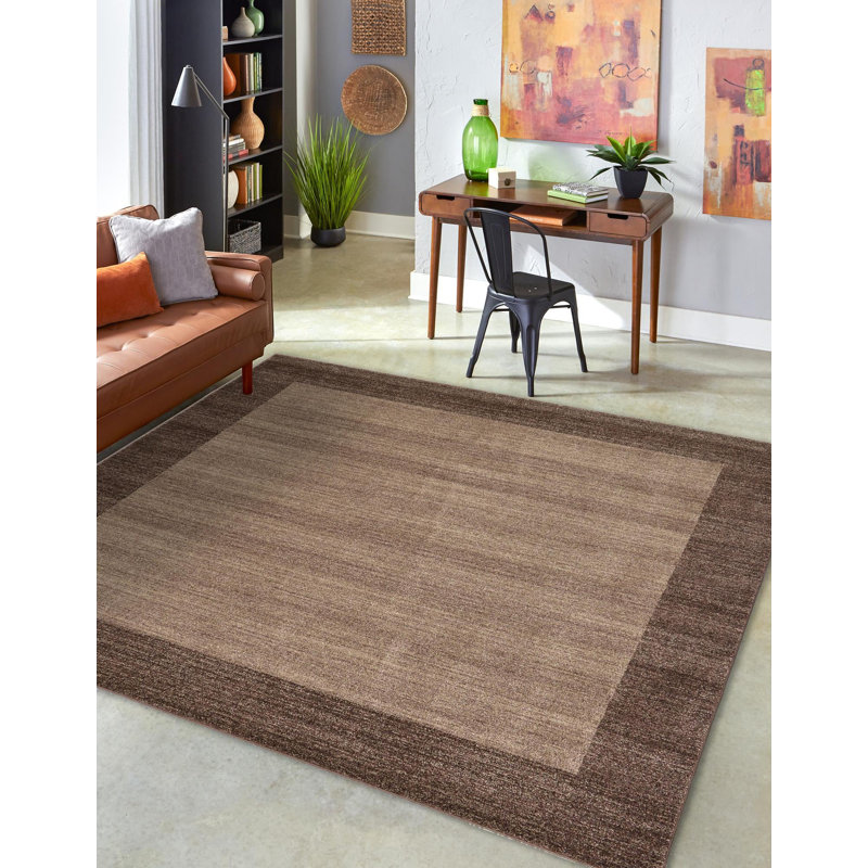 Tapis brun Hermina, Carré 8 pi