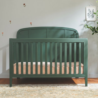 Little Seeds Briar Headboard Crib  - Bottle Green