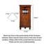 17.52 " L Solid Wood Bar Cabinet-1958976881