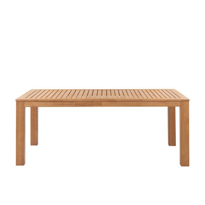 Fearghas Rectangular Eucalyptus Outdoor Dining Table , 105cm cm W 190cm cm D