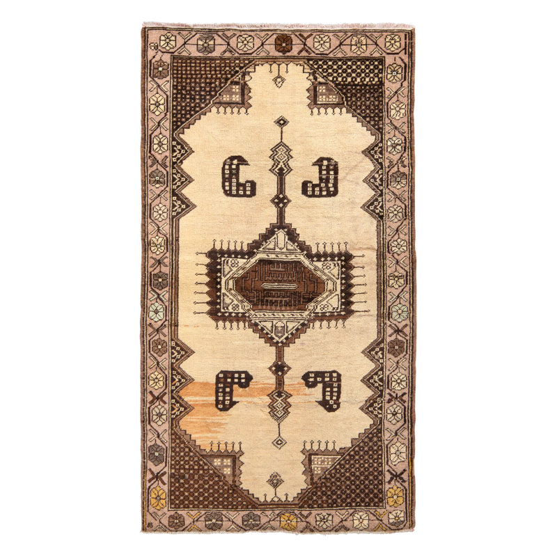 One-of-a-Kind Rectangle 3'4" X 6' Hand Knotted Area Rug