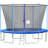 FDW Round Backyard Trampoline with Safety Enclosure