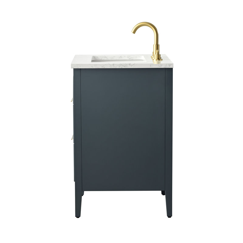 Emma 24" W Single Vanity, Vintage Blue