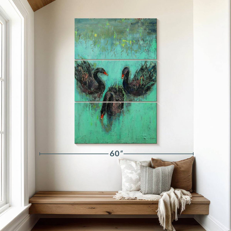 Black Swans, H 50 po x l 32 po