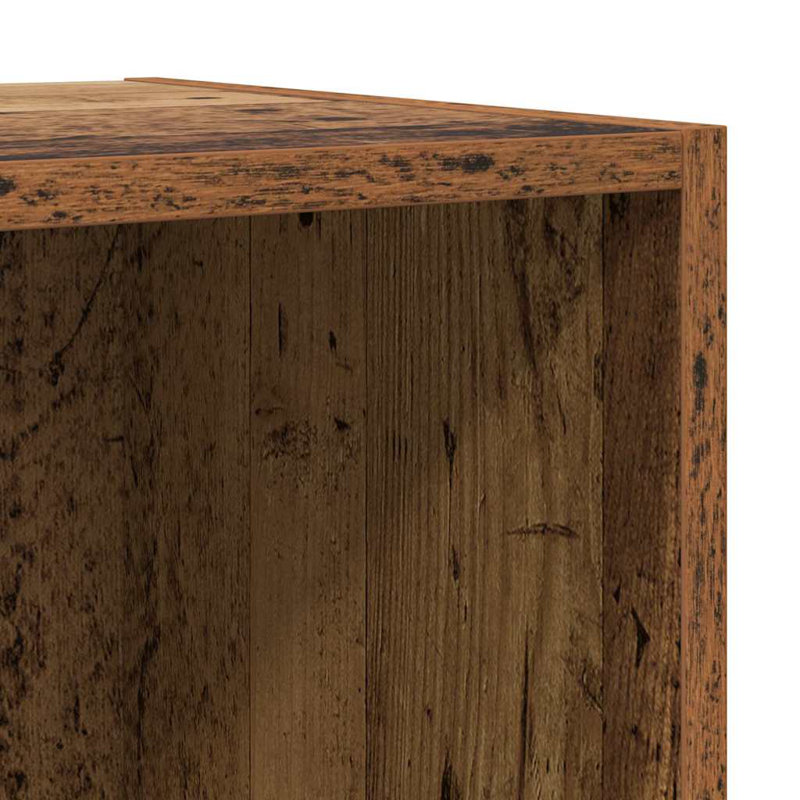 TV Cabinet Set Wall-Mounted 4 Pcs 37 X 37 X 142.5 Cm, Old Wood