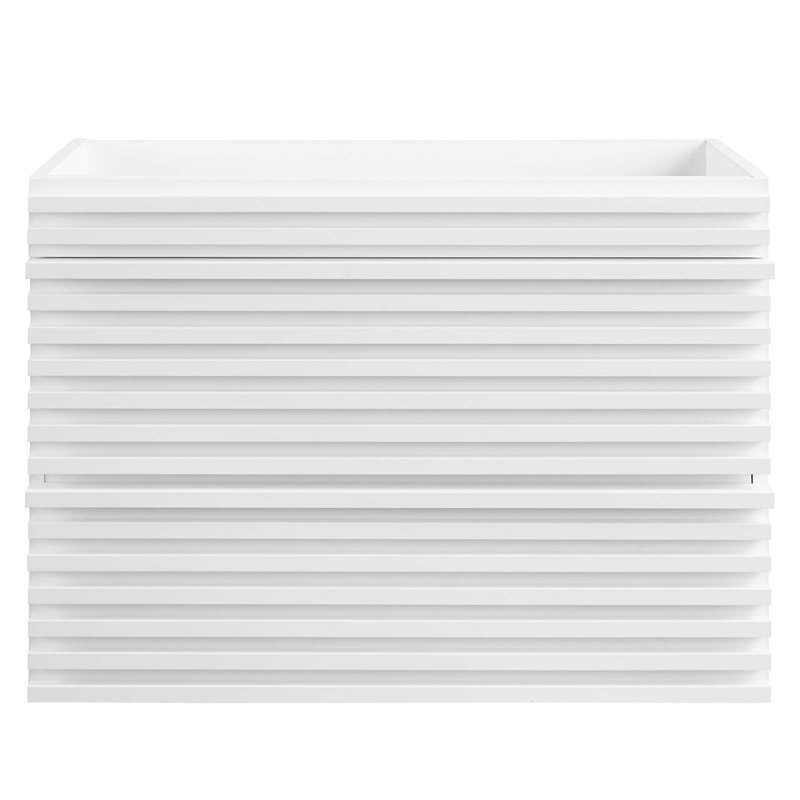 Base de meuble-lavabo mural simple 30 po Modway Render, Blanc