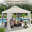 10 pi. L 10 pi. D Pavillon de jardin d'extérieur en acier-93864918
