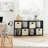 4 Cube Storage Organizer Bookcase With 4 Basket Bins