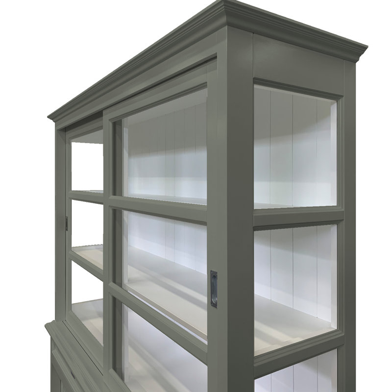 Tatum Display Cabinet, Concrete Grey