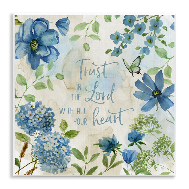 "Trust The Lord", art mural sur bois par Nan