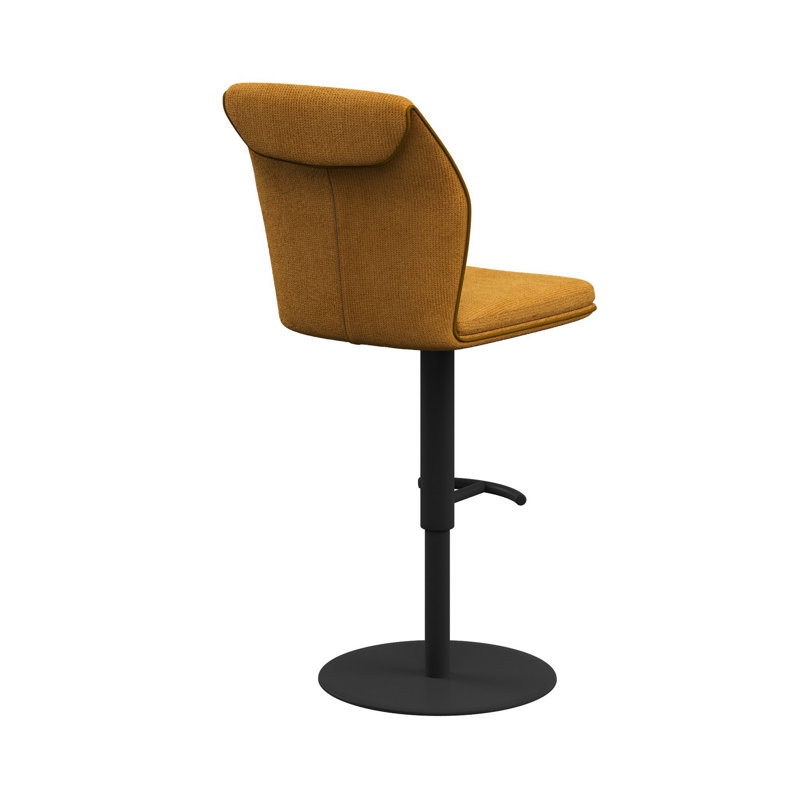 Armonia Fabric Bar Stool, Mustard