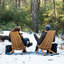 Chaise de patio en bois massif Bronzavia