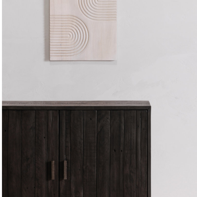 SIERRA 2 DOOR CABINET BLACK, Black
