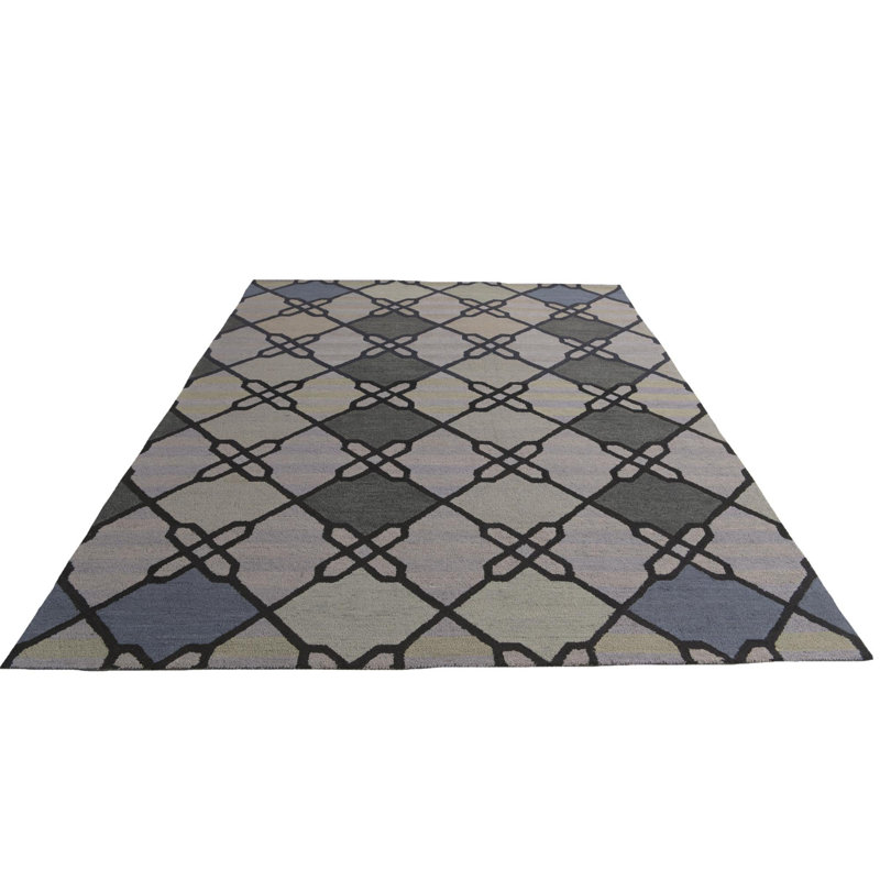 Tapis gris 8 x 10 platt
