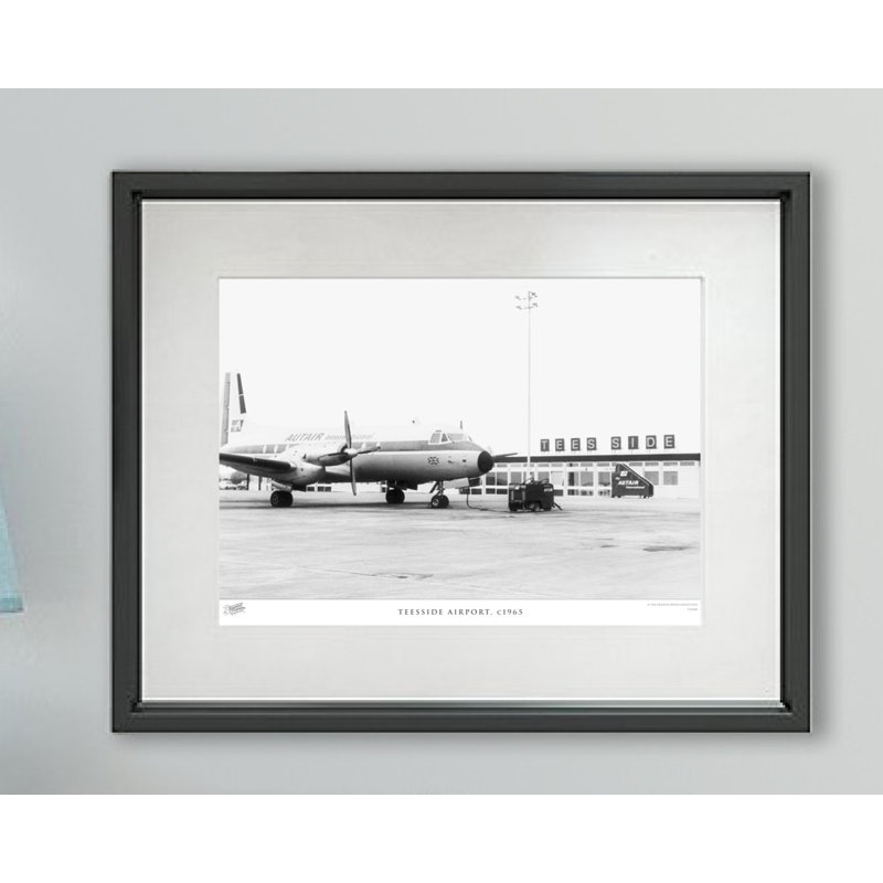 Teesside Airport, C1965 - Single Picture Frame Print, 40cm H x 50cm W x 2.3cm D